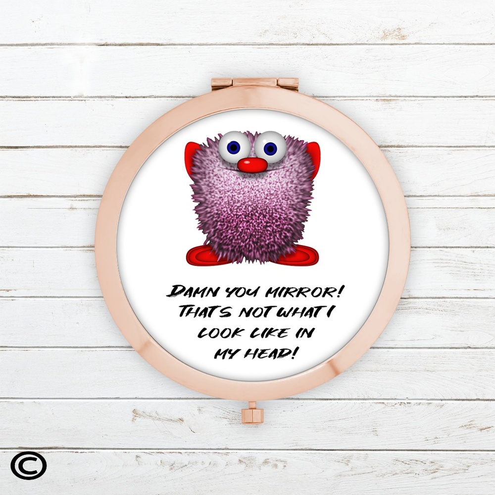 Funny Motivational Compact Mirrors